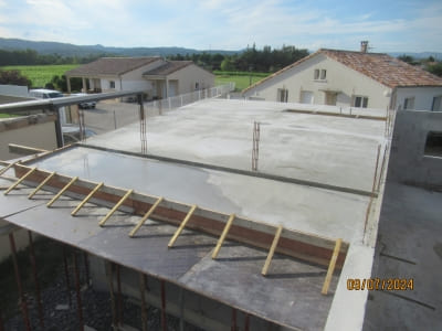 Coulage de la dalle intermédiaire